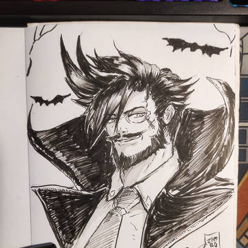 Inktober Day 1 - Mustache