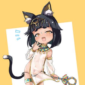エジプト褐色猫耳ロリ