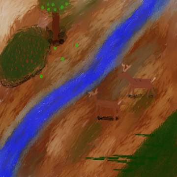 Scenic forest doodle