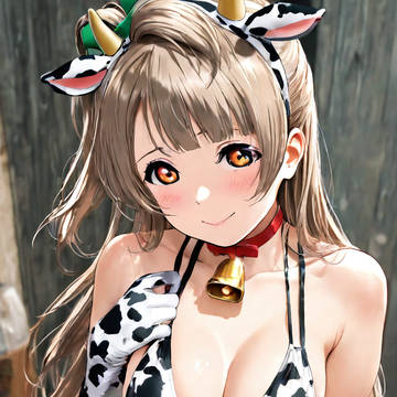 南ことり 牛柄ビキニ