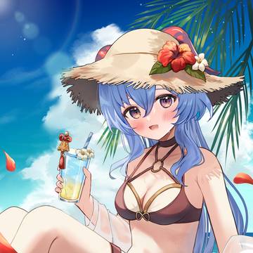 水着甘雨ちゃん