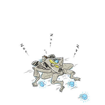 お腹がいっぱいになって眠くなっちゃったみたい
