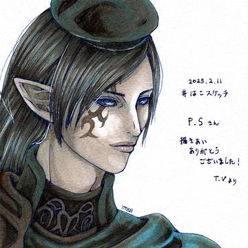 描き合いイラスト