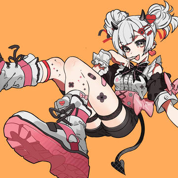 悪魔系ガーリー💘👿 今日も元気にド派手ブーツで登場！