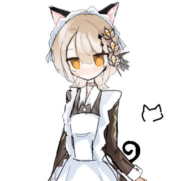 メイド服レイア(猫)