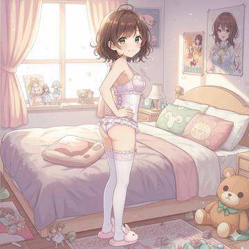可愛い補正下着の女の子