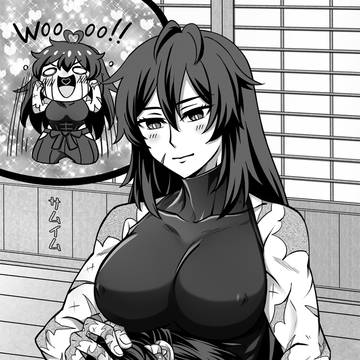 東方赤面イラスト合同:寄稿先代&霊夢