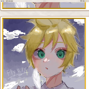 お絵描き美術館で描きました