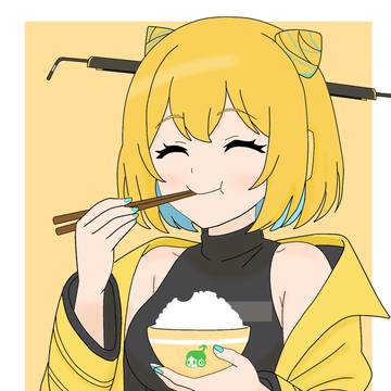 ご飯を食べるつばさちゃん