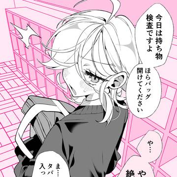 持ち物検査を受ける不良
