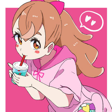 タピオカを飲むこむぎ
