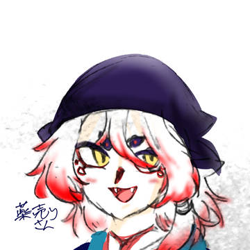 初描き薬売り(唐傘)さん
