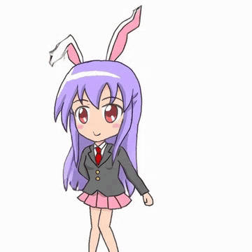 昔描いたうどんげが踊った