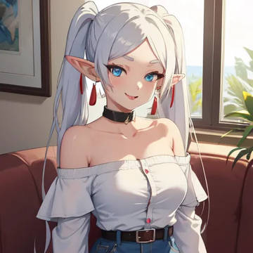 私服のフリーレン