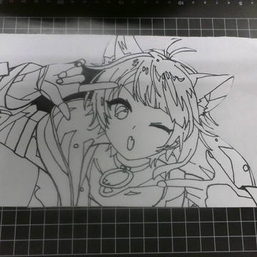 シャッターチャンスのなぞり書き