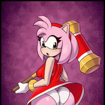 Pink and Green Amy rose 🩷💚