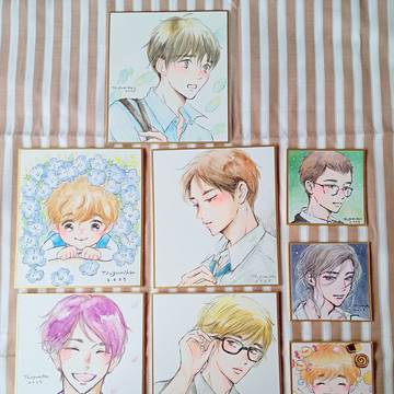 j庭58にて頒布する色紙