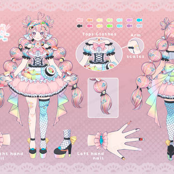 【WORKS】VTuberアイドルフォームデザイン