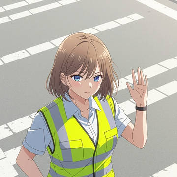 交通ルールの伝道師、交差点の朝