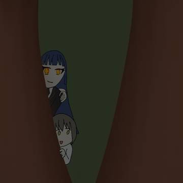 影から見守る