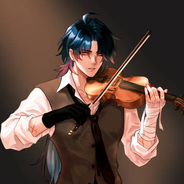Ren with violin