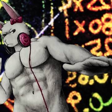自分のアイコン用イラストを描きました🐰