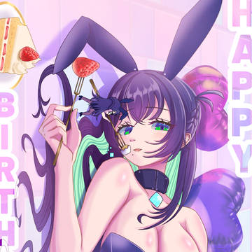 ぶいじだい　彩刃にいる　2025誕生日イラスト