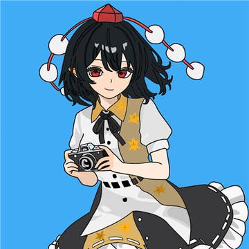 カメラを持ちながら飛んでいる文さん