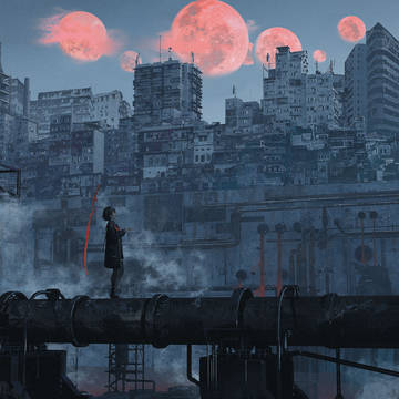 月下の城塞