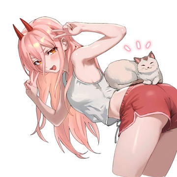 パワ子とニャーコ