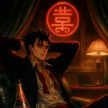 《深紅の虹彩、泡沫の余韻》
