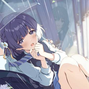 雨が降ってレッスンに連れて行かれる美鈴