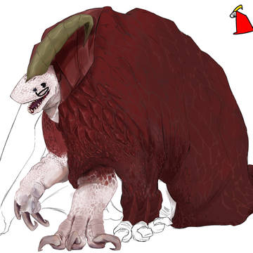 まぁたまにしかガチモンの化け物描かない