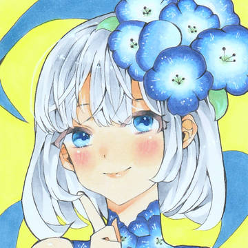 夜空のようなネモフィラ