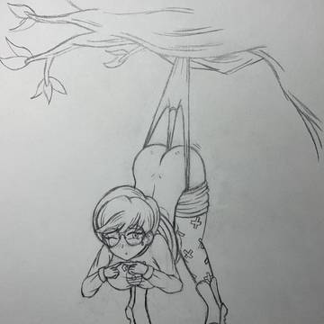Penny (Pokemon) Tree Wedgie