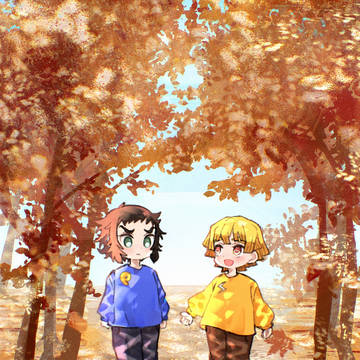 現代ifな獪岳と善逸(やや幼め)🍂