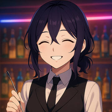 バーテンダーとして働くレゼ