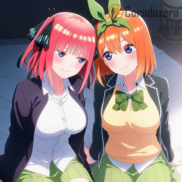 中野二乃x中野四葉 (Nino x Yotsuba)