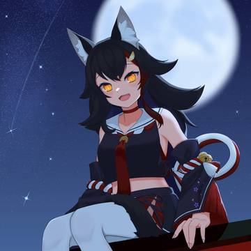 よく晴れた満月の夜に
