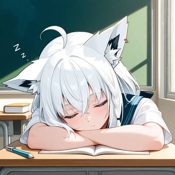 夜更かししちゃったフブちゃん。