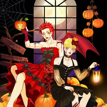 女装してハロウィン