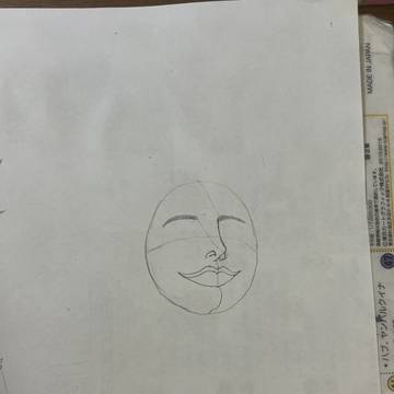 顔(途中)