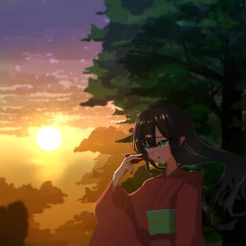 夏の黄昏 君を想フ