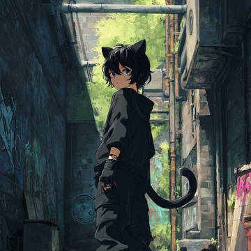 黒猫擬人化