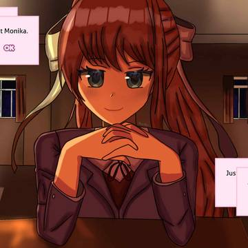 Just Monika. (DDLC FanArt)
