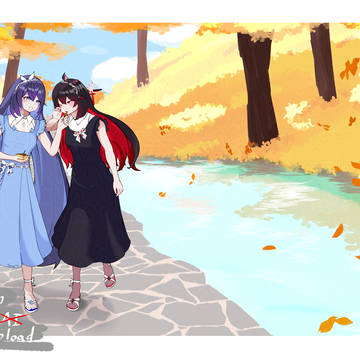 デート中の2人の女の子🦋🦋