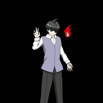 赤霧光牙って言う俺のオリキャラの立ち絵ぽっいなにか