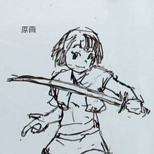 適当に描いたラフ画をAIに仕上げさせるとこうなった