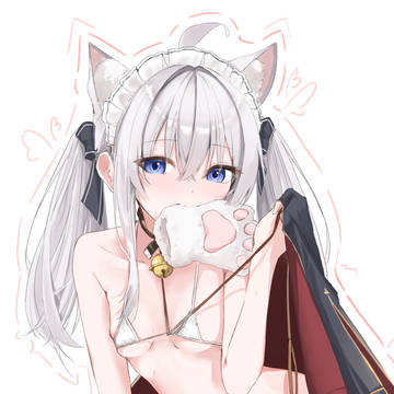 前のツインテール差分