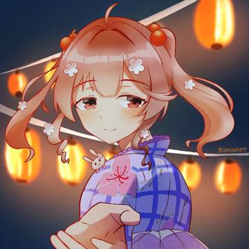 秋祭りに誘ってくれる漣ちゃん